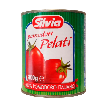 POMODORI PELATI 800gr SILVIA # (12) POMODORI PELATI 800gr SILVIA # (12)