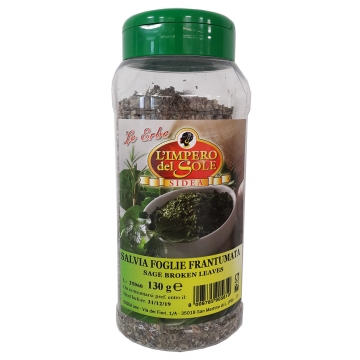 SPEZIA SALVIA FOGLIE FRANTUM. 130gr. PET SPEZIA SALVIA FOGLIE FRANTUM. 130gr. PET