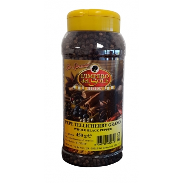 SPEZIA PEPE NERO TELLICHERRY GRANO 450gr SPEZIA PEPE NERO TELLICHERRY GRANO 450gr
