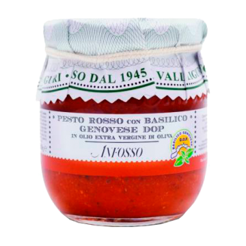 SUGO PESTO ROSSO ANFOSSO 180gr # SUGO PESTO ROSSO ANFOSSO 180gr #