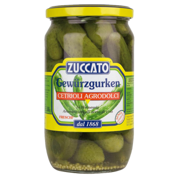CETRIOLI AGRODOLCE 720gr. ZUCCATO # CETRIOLI AGRODOLCE 720gr. ZUCCATO #
