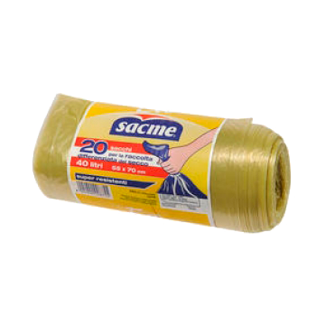 SACCO IMMOND. GIALLO 55x70x20pz. ECOSAK# SACCO IMMOND. GIALLO 55x70x20pz. ECOSAK#