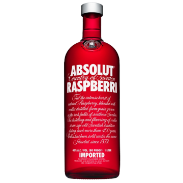 VODKA ABSOLUT RASPBERRY 1/1 &#34;