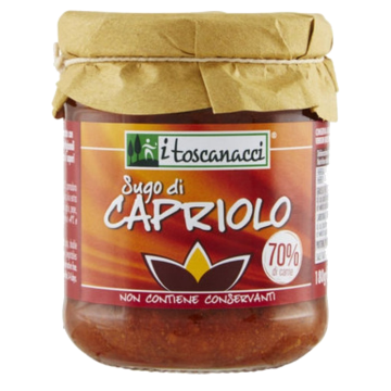 SUGO DI CAPRIOLO 180gr I TOSCANACCI SUGO DI CAPRIOLO 180gr I TOSCANACCI