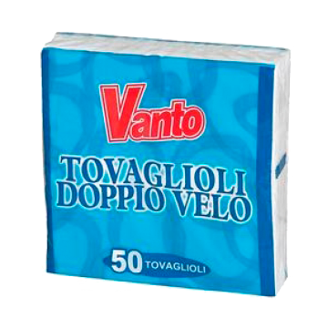 TOVAGL. 2V. 38x38x50pz. BIANCO VANTO #