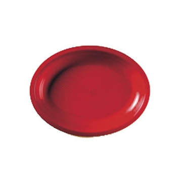 PIATTO OVALE ROSSO 50pz. GOLDPLAST # PIATTO OVALE ROSSO 50pz. GOLDPLAST #