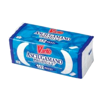 ASCIUGAMANO PIEGATO A 'C' 152pz. VANTO # ASCIUGAMANO PIEGATO A 'C' 152pz. VANTO #