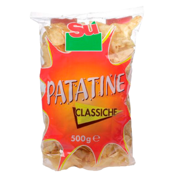 PATATINE CLASSICHE 500gr. SU' # (6) PATATINE CLASSICHE 500gr. SU' # (6)