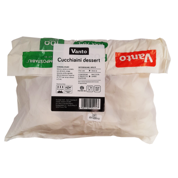 CUCCHIAINO BIO BIANCO CAFFE 100pz. VANTO CUCCHIAINO BIO BIANCO CAFFE 100pz. VANTO