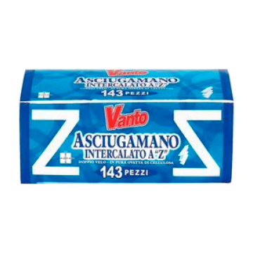 ASCIUGAMANO A 'Z' 2 VELI 143pz. VANTO # ASCIUGAMANO A 'Z' 2 VELI 143pz. VANTO #