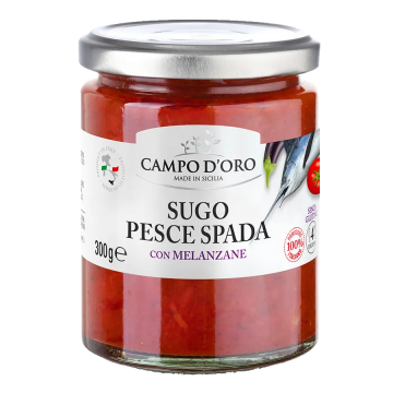 SUGO DI PESCE SPADA e MELANZANE 290gr
