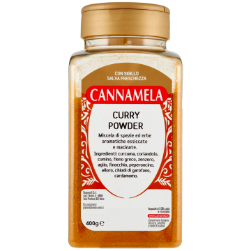 CURRY POWDER 400gr. PET CANNAMELA # (12) CURRY POWDER 400gr. PET CANNAMELA # (12)