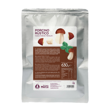 FUNGHI PORCINI TRIFOLATI RUSTICO 630gr FUNGHI PORCINI TRIFOLATI RUSTICO 630gr