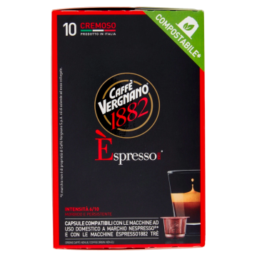 CAFFE&#39; CREMOSO in CAPSULE VERGNANO 10pz#