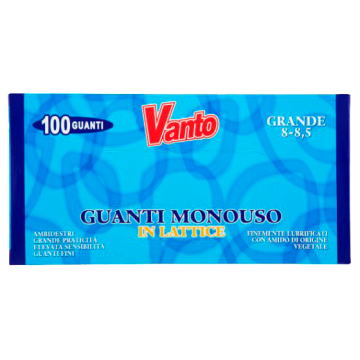 GUANTI LATTICE GRANDI 100pz. VANTO # GUANTI LATTICE GRANDI 100pz. VANTO #