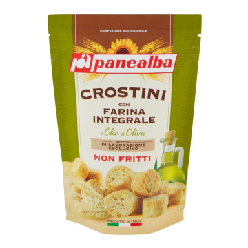 CROSTINI FARINA INTEGRALE PANEALBA 80gr