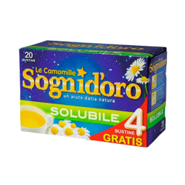 CAMOMILLA SOLUBILE 16+4bs. SOGNI D'ORO CAMOMILLA SOLUBILE 16+4bs. SOGNI D'ORO