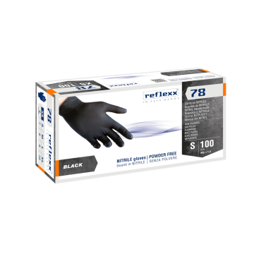 GUANTI NITRILE NERI  S    100pz