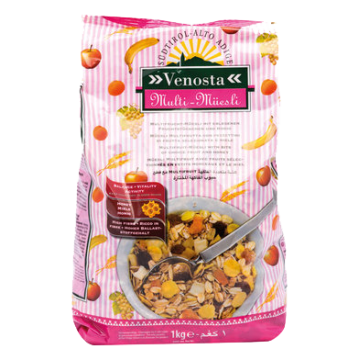MUESLI MULTIFRUTTA 1kg. VENOSTA # (10) MUESLI MULTIFRUTTA 1kg. VENOSTA # (10)
