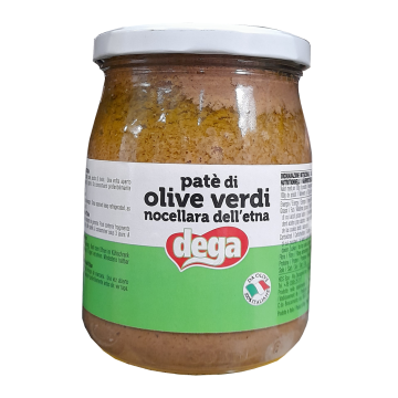 PATE' DI OLIVE VERDI 530gr. DEGA # (6) PATE' DI OLIVE VERDI 530gr. DEGA # (6)