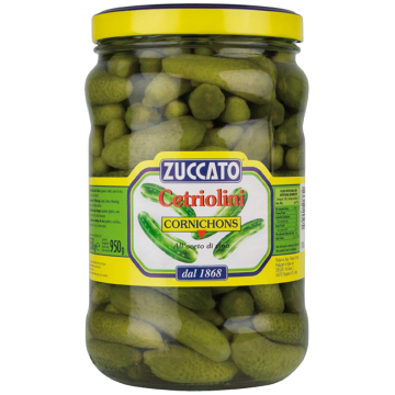CETRIOLINI ACETO 100/120 1700gr. ZUCCATO CETRIOLINI ACETO 100/120 1700gr. ZUCCATO