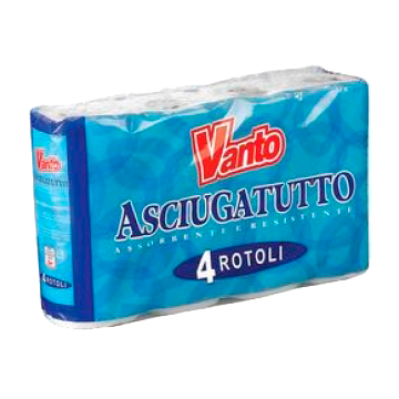 ASCIUGATUTTO 4 ROTOLI VANTO # ASCIUGATUTTO 4 ROTOLI VANTO #