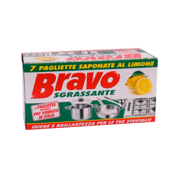 PAGLIETTA IGIENIZZANTE 7pz. BRAVO # PAGLIETTA IGIENIZZANTE 7pz. BRAVO #