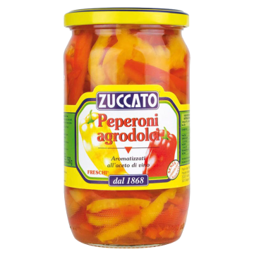 PEPERONI AGROD.STRISCE 720gr. ZUCCATO # PEPERONI AGROD.STRISCE 720gr. ZUCCATO #