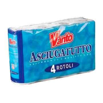 ASCIUGATUTTO 4 ROTOLI VANTO  #