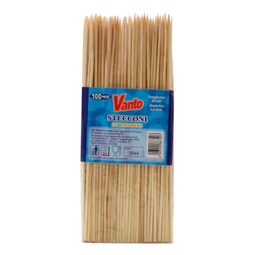 SPIEDINI BAMBU 20cm. 100pz. VANTO # SPIEDINI BAMBU 20cm. 100pz. VANTO #