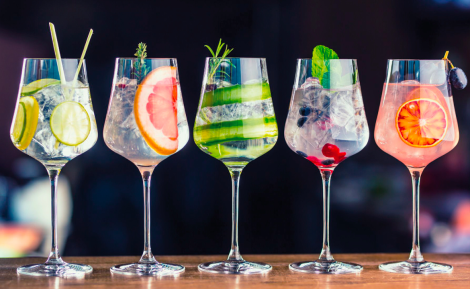 Cocktails base Gin